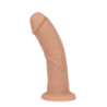 Dildo con Ventosa Dual Layer Beis 8,25"