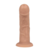 Dildo con Ventosa Dual Layer Beis 8,25"