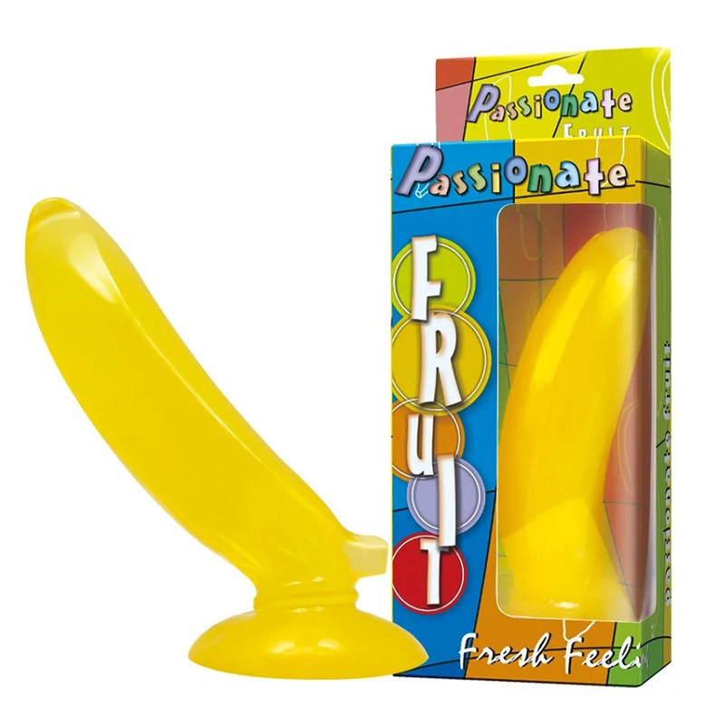 Dildo Con Ventosa Forma Banana Passionate Fruit