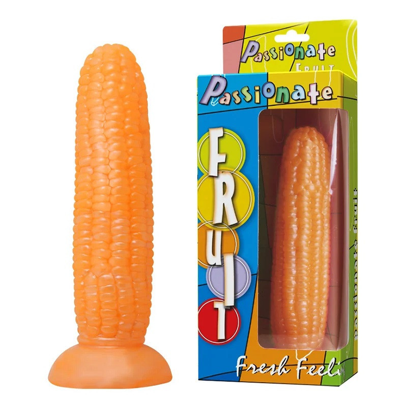 Dildo Con Ventosa Forma Mazorca Passionate Fruit