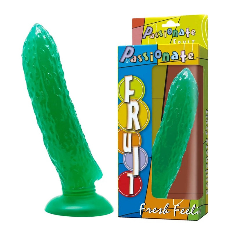 Dildo Con Ventosa Forma Pepino Passionate Fruit