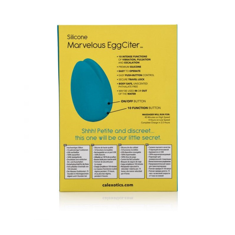 Estimulador recargable Calexotics Silicona Mini Marvelous Eggciter