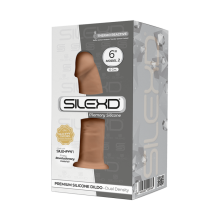 Dildo Con Ventosa SILEXD 6 Caramelo