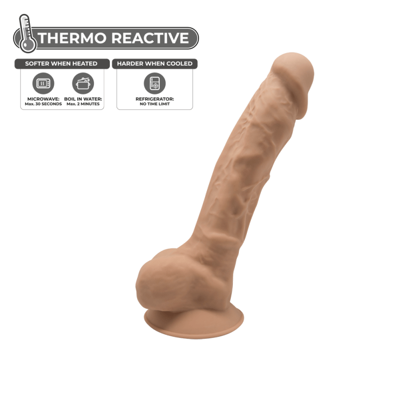 Dildo Con Ventosa SILEXD 7 Caramelo