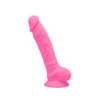 Dildo Con Ventosa Silexd 7 Modelo 1 Glow In The Dark Rosa