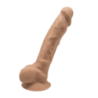 Dildo Con Ventosa SILEXD 9 Modelo 1 Caramelo
