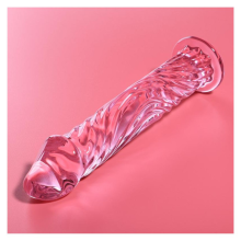 Dildo de Cristal Modelo 12 Rosa