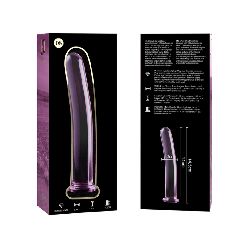 Dildo De Cristal Modelo 8 Rosa