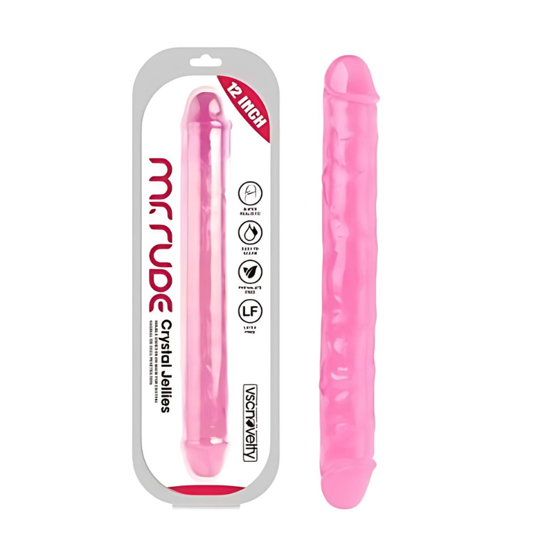 Dildo Doble Mr.Rude Jellies Rosa