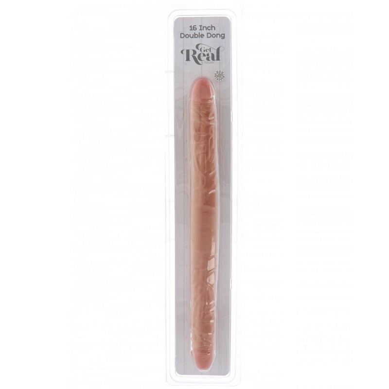 Dildo Doble Pene Realista Get Real 40 cm Beis