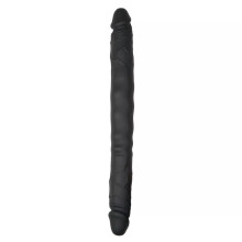 Dildo Doble Pene Realístico Easy Toys Double Ended Dildo Negro