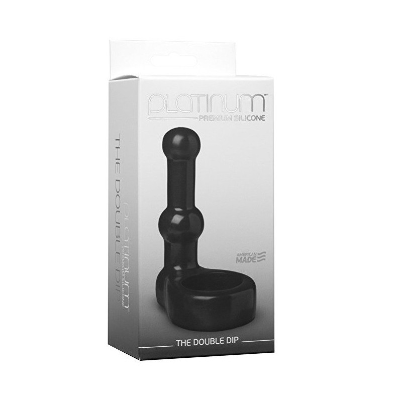 Dildo Doble Penetración Anillo The Double Dip Platinum