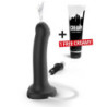 Dildo Eyaculador Cum Dual Density Flexible Negro Strap On Me