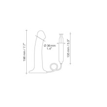 Dildo Eyaculador Cum Dual Density Flexible Nude Strap On Me Beis