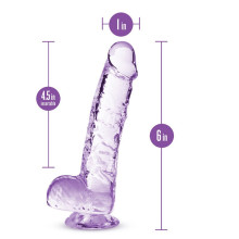 Dildo Jelly Naturally Your Blush Lila 6