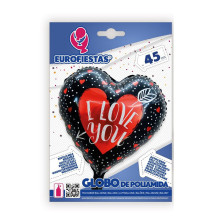 Globo Poliamida Corazón I love You 45 cm
