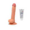 Dildo Realístico Con Ventosa Candy Lust 22 cm + Lubricante 20 ml