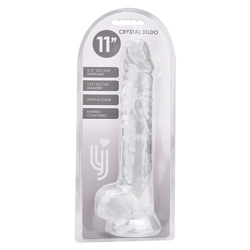Dildo Realístico Transparente Loving Joy 11"