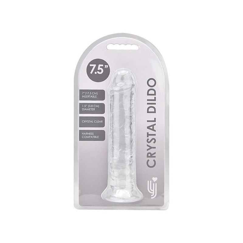 Dildo Realístico Transparente Loving Joy 7,5"