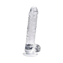 Dildo Realístico Transparente Loving Joy 7"