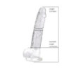 Dildo Realístico Transparente Loving Joy 9"