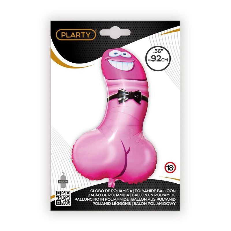 Globo Poliamida Pene Rosa 92 cm