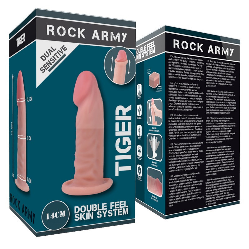 Dildo Rock Army Dual Density  Tiger