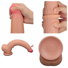 Dildo Sliding Skin Dual Density Lovetoy 13,5"