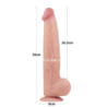 Dildo Sliding Skin Dual Density Lovetoy 13,5"