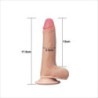 Dildo Sliding Skin Dual Density Lovetoy 7"