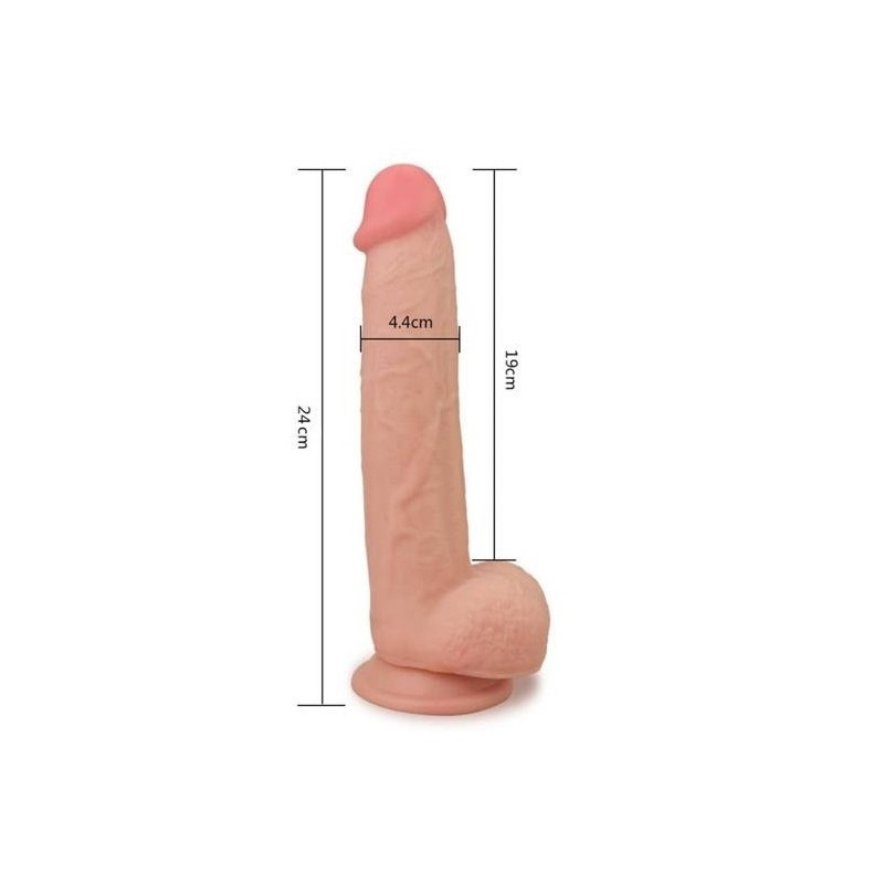 Dildo Sliding Skin Dual Density Lovetoy 9,5"