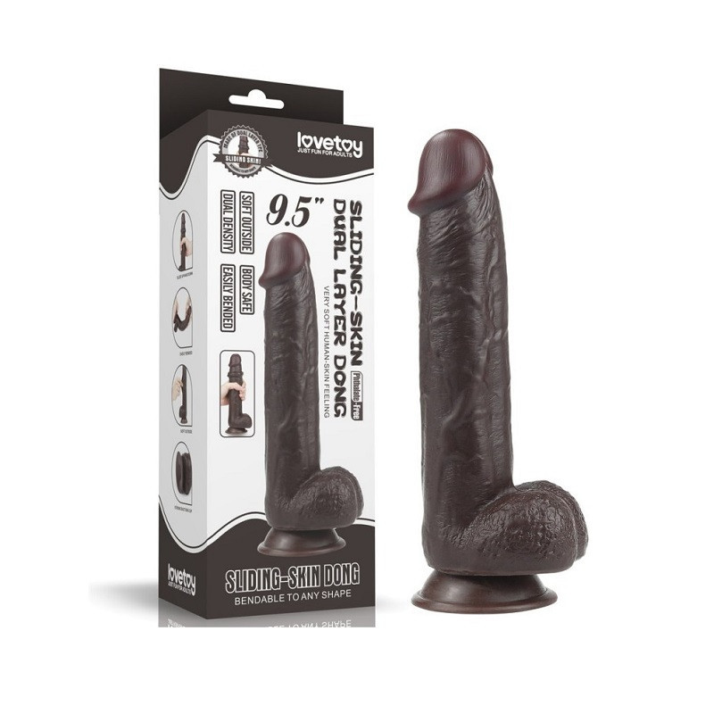Dildo Sliding Skin Dual Density Lovetoy 9,5"
