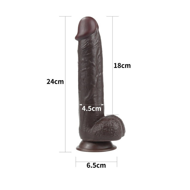 Dildo Sliding Skin Dual Density Lovetoy 9,5"