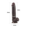 Dildo Sliding Skin Dual Density Lovetoy 9,5"
