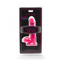 Dildo Ventosa Dual Density Testículos Get Real 6
