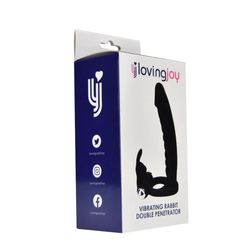 Dildo Vibrador Doble penetración Rabbit Loving Joy