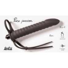 Dildo Vibrador Doble Penetración Rori Negro Lola