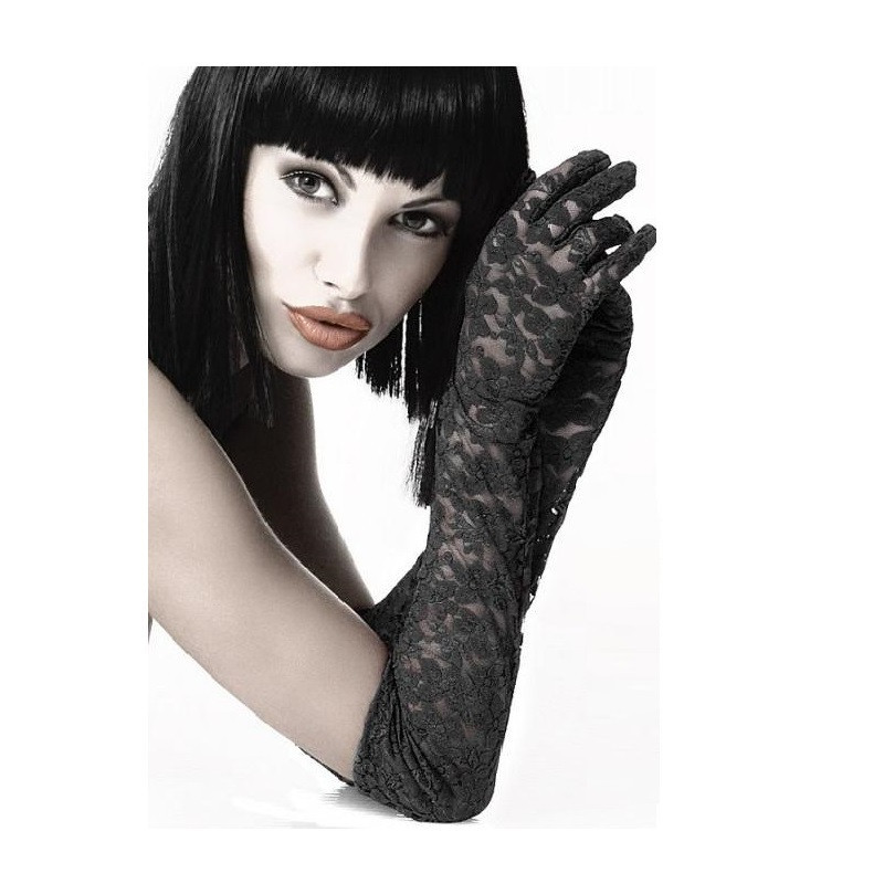 Guantes Chilirose Encaje Negro CR-3230