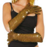 Guantes Lentejuelas Oro
