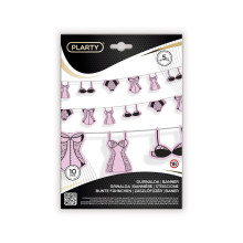 Guirnalda Lencería Negra Y Rosa 5 m