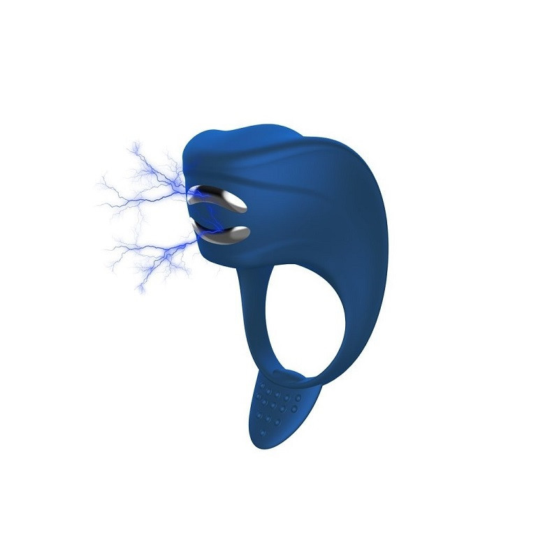 Electro Anillo Vibrador Foxshow Recargable Electroestimulación