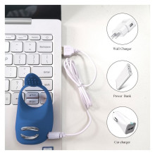 Electro Anillo Vibrador Foxshow Recargable Electroestimulación