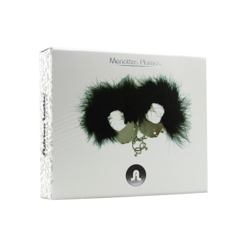 Esposas Adrien Lastic Plumas Negras