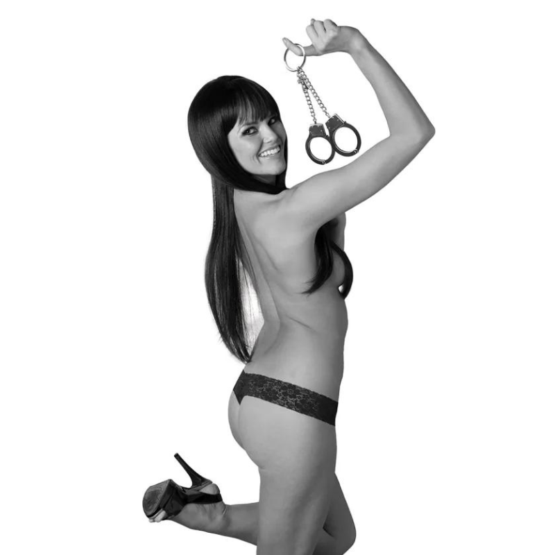 Esposas Metal con Cadena y Anillo Sex Mischief