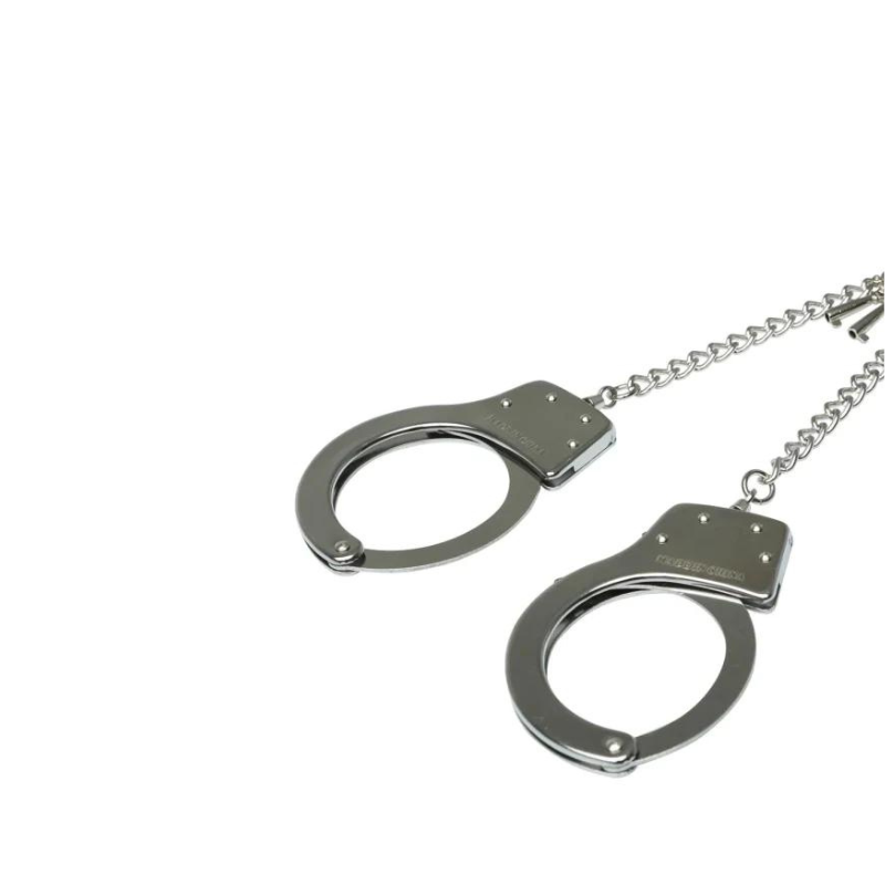 Esposas Metal con Cadena y Anillo Sex Mischief