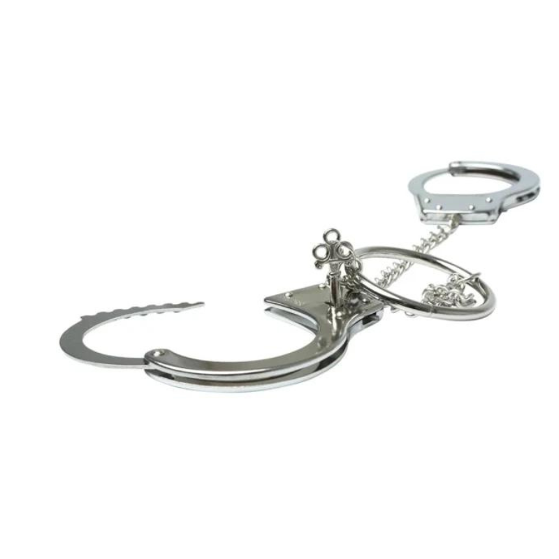 Esposas Metal con Cadena y Anillo Sex Mischief