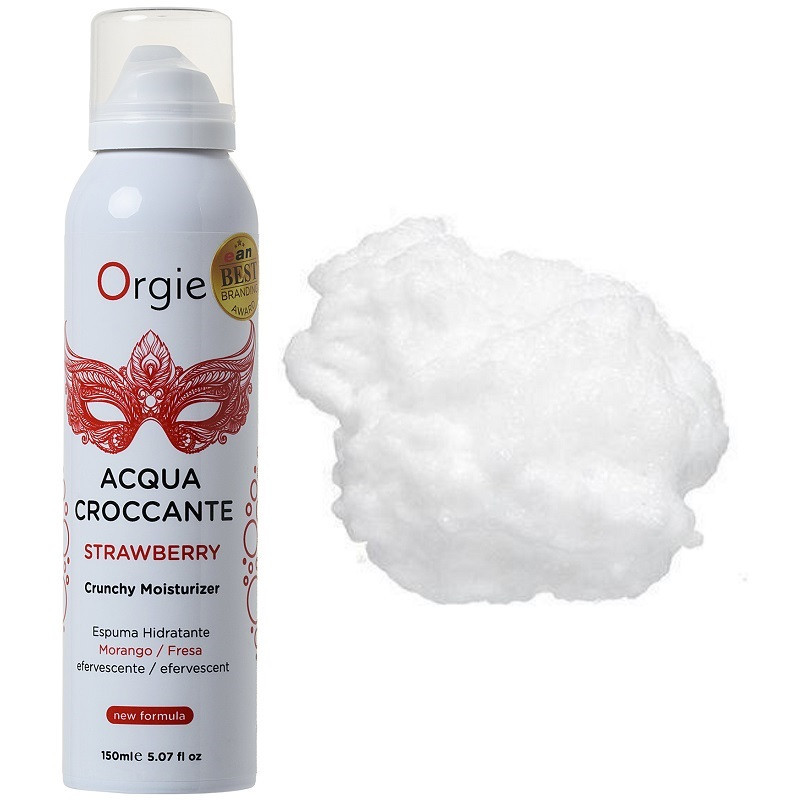Espuma Estimulante Crocante Orgie Strawberry Aqua Crocante 150 ml