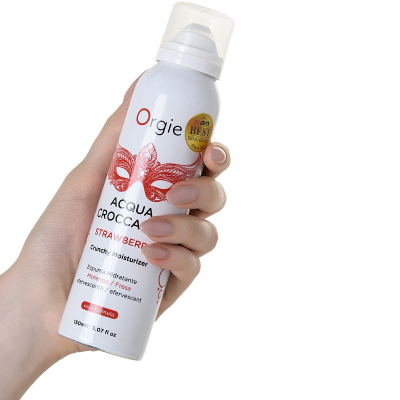 Espuma Estimulante Crocante Orgie Strawberry Aqua Crocante 150 ml