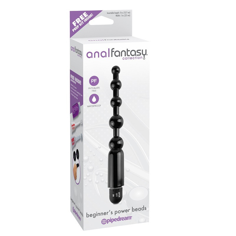 Estimulador Anal con Vibración De Pilas Beginners Power Beads Anal Fantasy