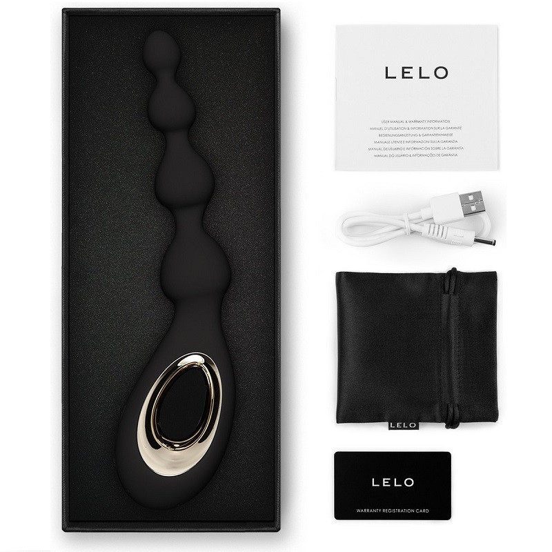 Estimulador Anal con Vibración Lelo Soraya Beads Black